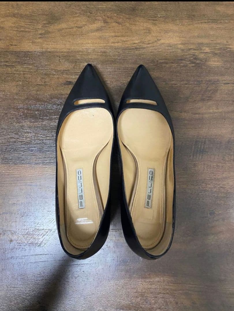 ANDREA アネッリ スムース パンプス 3.5cm ブラック　37.5