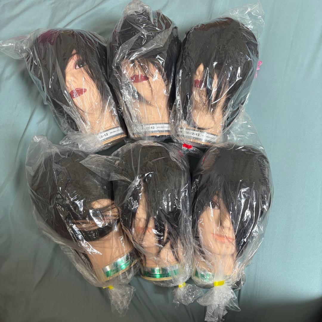 カットウィッグ練習用3体、本番用3体 カットウィッグ BG311R【オールトレーニング用・人毛100%】の卸・通販