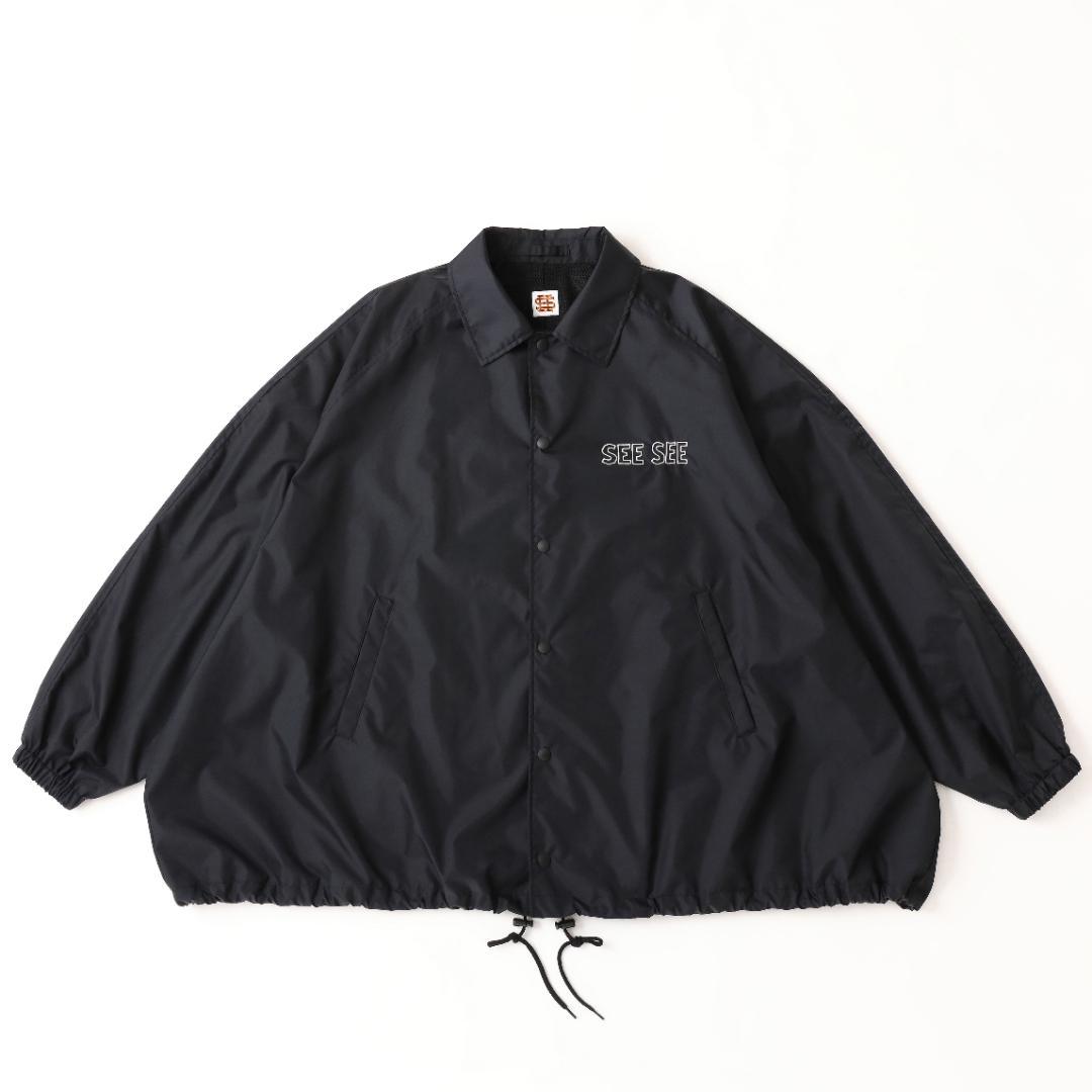 美品 SEE SEE 5XLコーチジャケット ブラック SEESEE シーシー - メルカリ