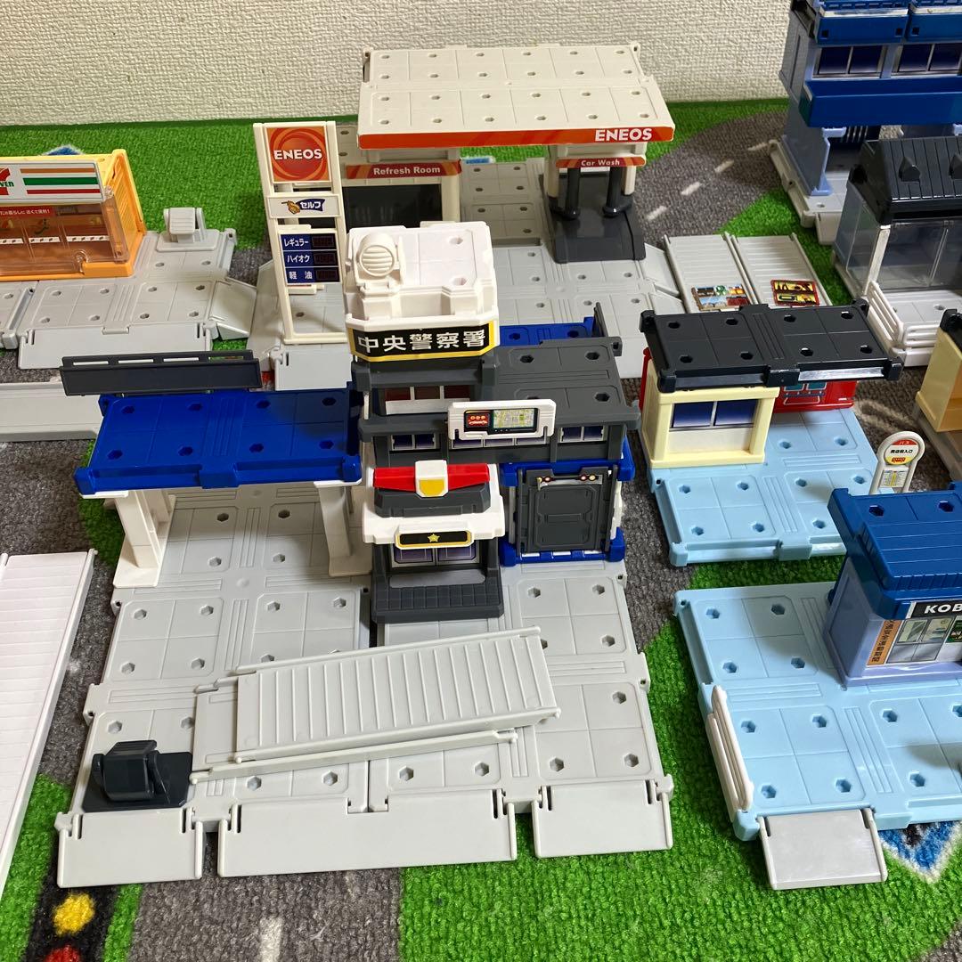 トミカタウンビルドシティ・警察署・消防署・エネオス・タウンセット