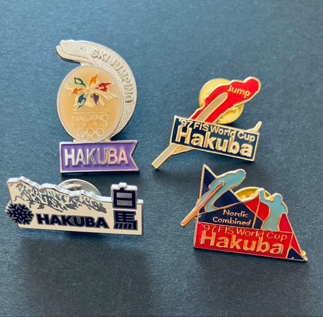 FISスキージャンプワールドカップ1997年 Hakuba非売品ピンバッジ 4個