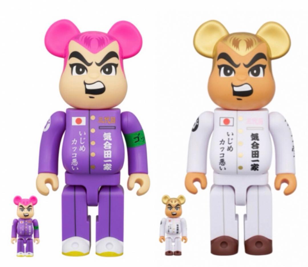 BE@RBRICK 気合田くん 2 & 3 100％ & 400％ MEDICOM TOY - 気合田くん 2 100％ & 400％ be@rbrickの通販 by