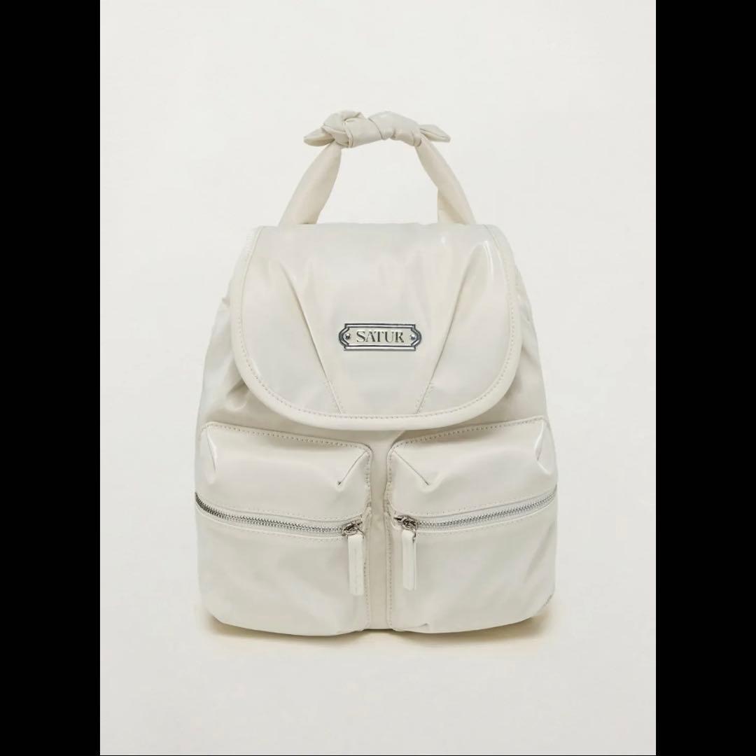 SATUR バックパック リュック ホワイト 韓国