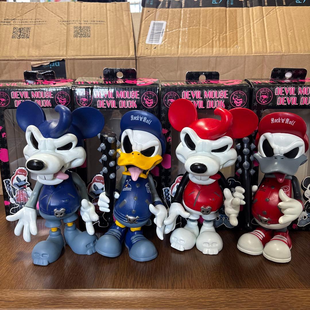デビルマウス　デビルダック　フィギュア　青カラー　赤カラー　4体セット 2026年最新】devil duckの人気アイテム - メルカリ