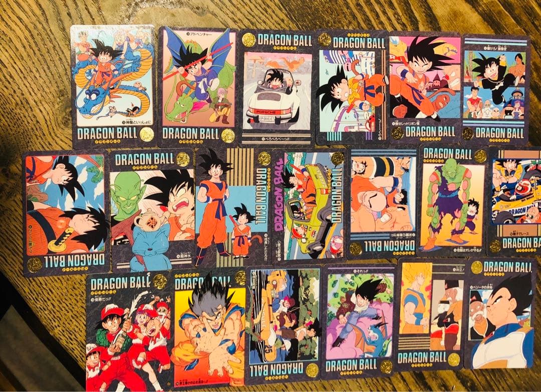 【当時品】19枚 ドラゴンボール ビジュアルアドベンチャー ノーマル カードダス
