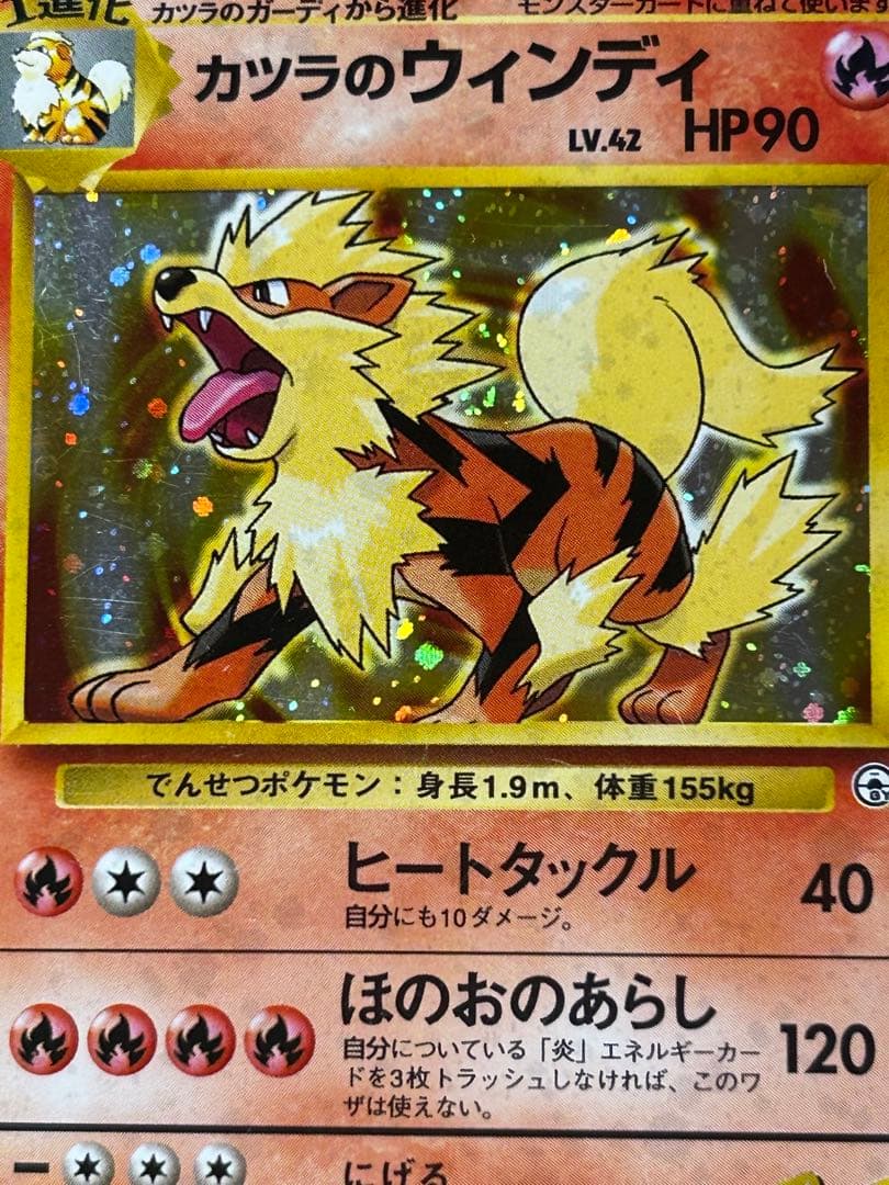 カツラのウインディ ☆ ジム拡張第2弾 闇からの挑戦 旧裏 ホロ - メルカリ