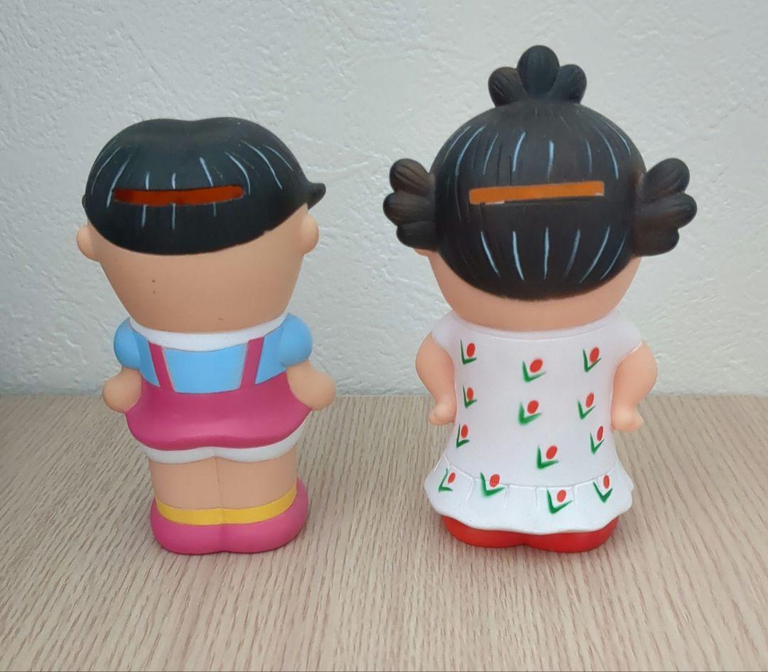 サザエさん・ワカメちゃん ソフビ貯金箱 - メルカリ