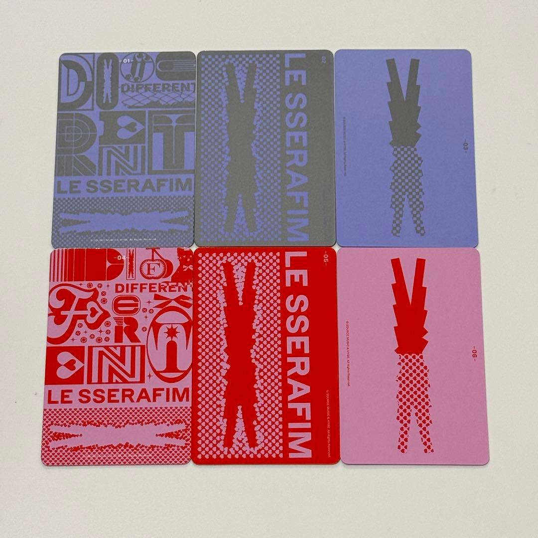 ルセラフィム ユンジン DIFFERENT フォトカード 全種コンプセット