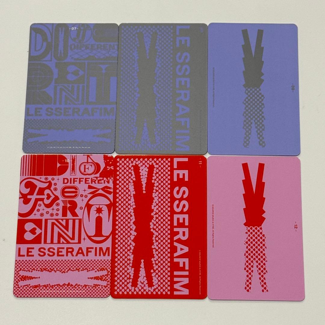 ルセラフィム ユンジン DIFFERENT フォトカード 全種コンプセット