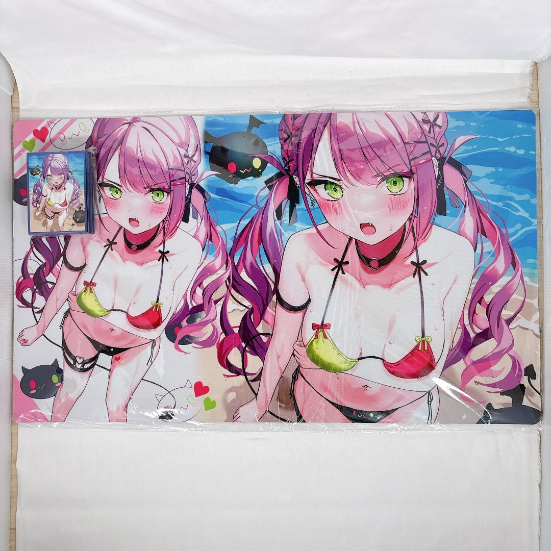 ホロライブ 常闇トワ 水着 スリーブ プレイマット セット【shir