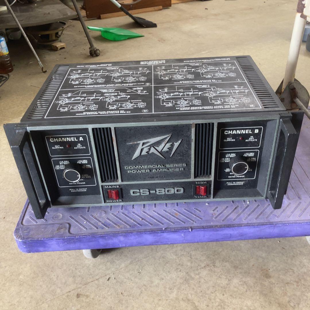 PEAVEY CS-800 ステレオパワーアンプ ピーヴィー アンプ 240W 俺のパワーアンプ。1976年製のPeavey CS-800。全部オリジナルで