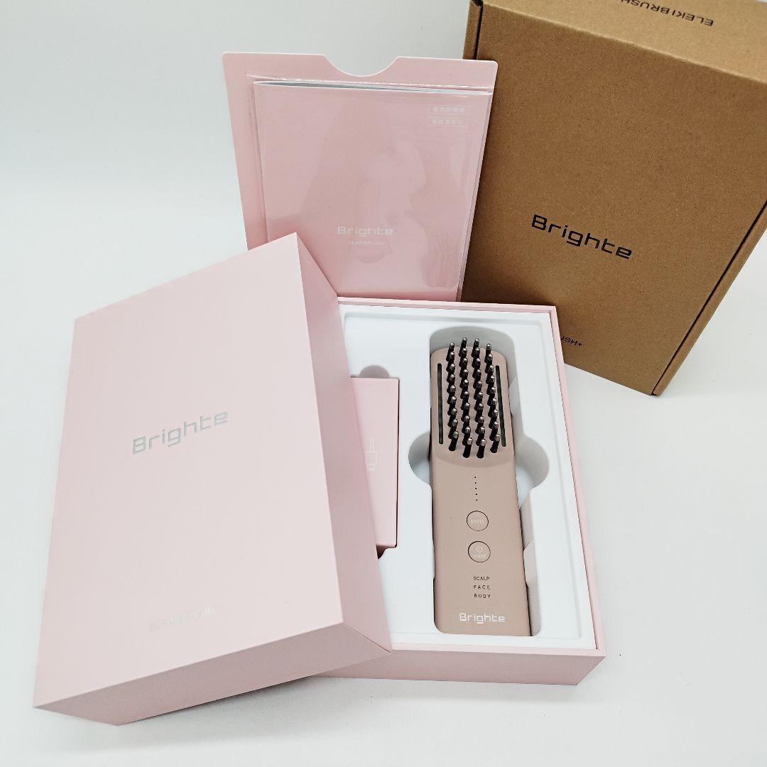 【新品未使用】ブライト エレキブラシ＋ ピンク BRT-FSB180 美顔器
