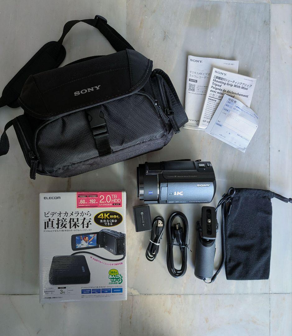 SONY FDR-AX45A　4Kビデオカメラ ソニー SONY デジタル4Kビデオカメラ FDR-AX45A ブラック の通販