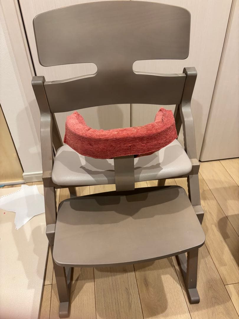 豊橋木工 アップライト チェア ベビーシート　ホールドクッション　ペブル　ピンク アップライト専用ベビーシート｜低座の椅子と暮らしの道具店