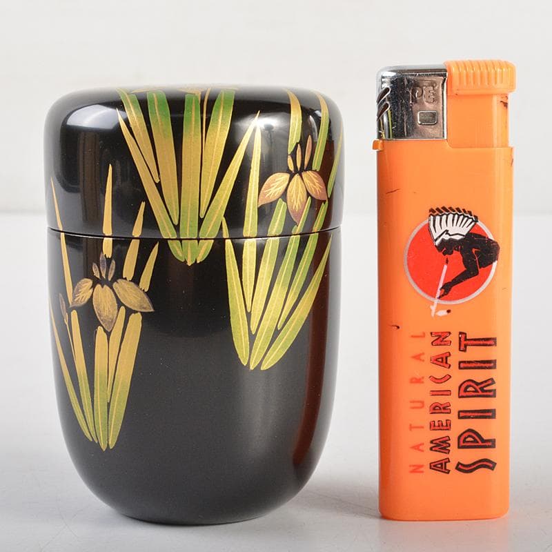 茶道具 塗師 牧田芳祥 作 あやめ蒔絵 長棗 共箱 V R7229 - メルカリ