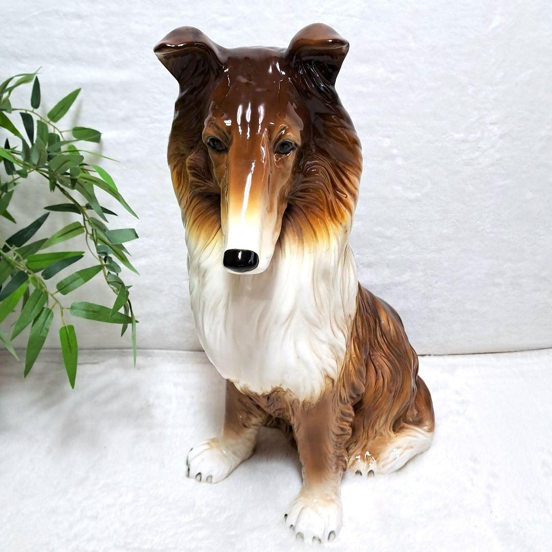 美品】加藤工芸 ボーダーコリー 陶器 置物 Hand Painted - メルカリ