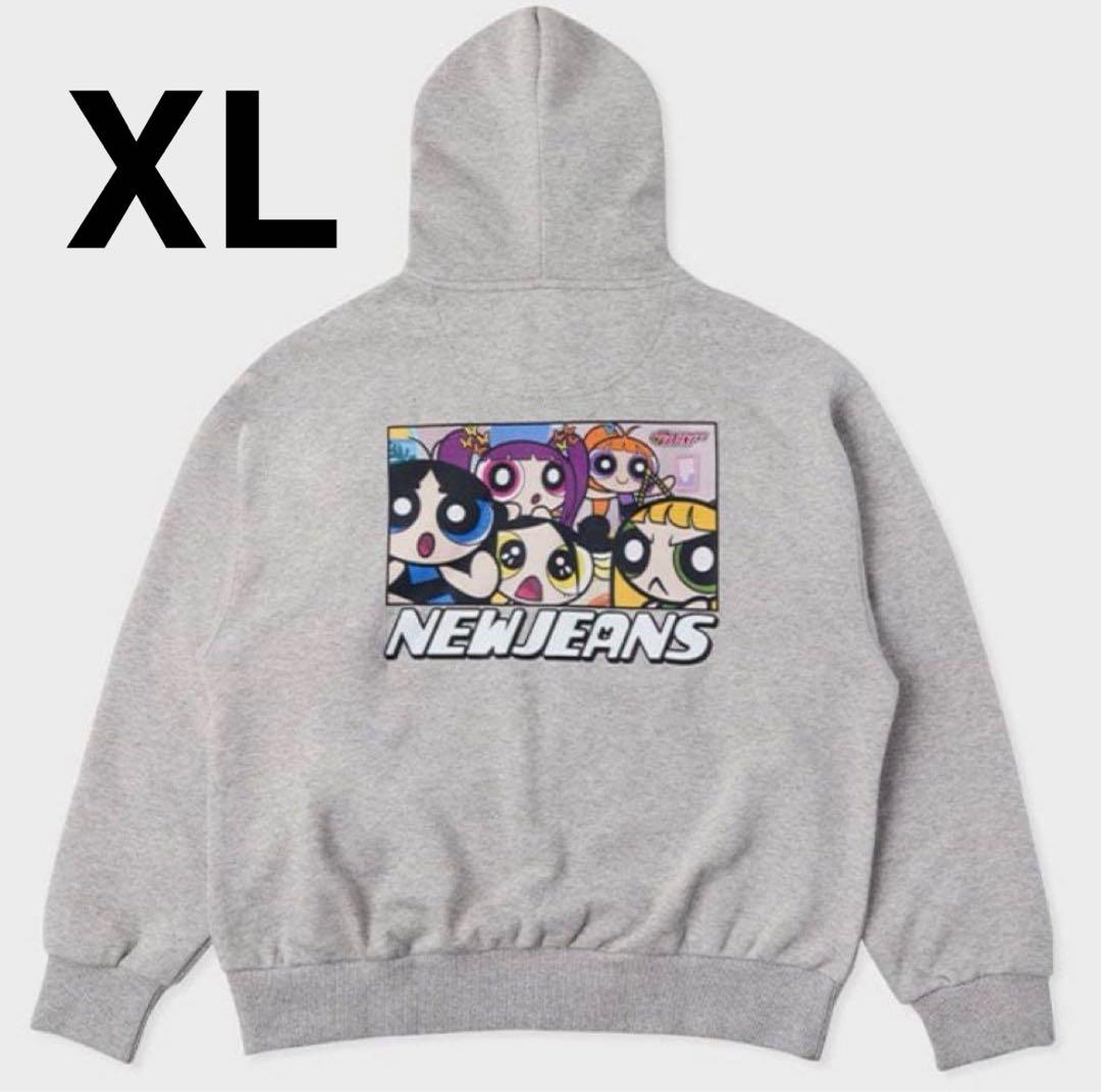 NewJeans パワーパフガールズ パーカー グレー XL - メルカリ