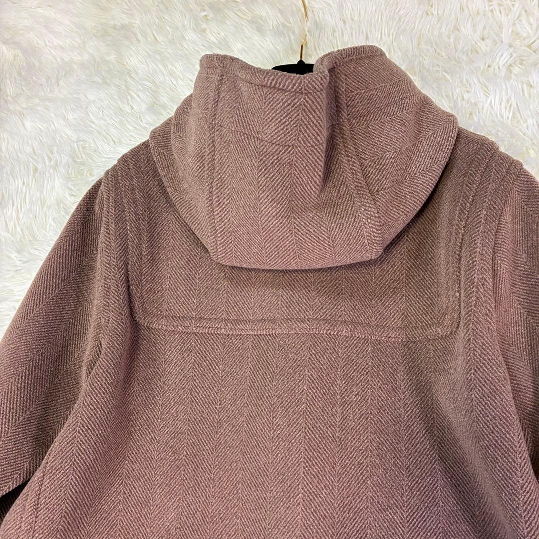 グローバーオール ダッフルコート ヘリンボーン ブラウン系 トグル