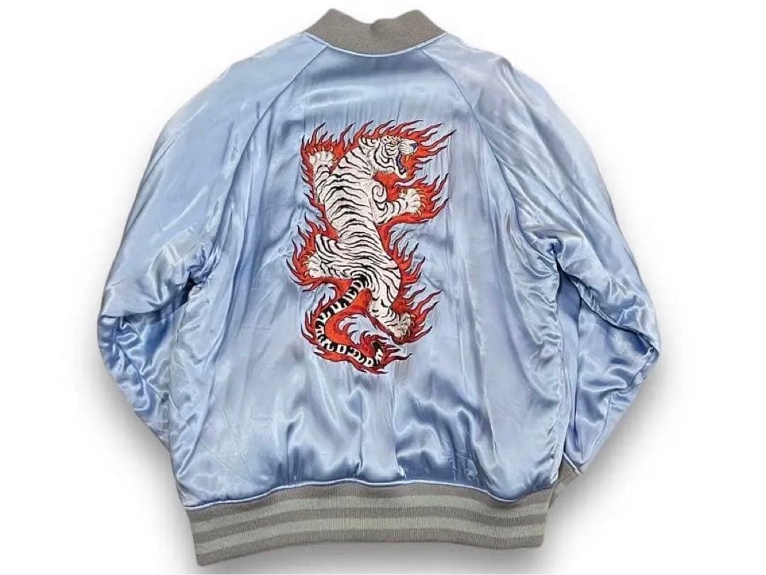 レア【WACKO MARIA/ワコマリア】虎タイガー刺繍 レーヨン スカジャン