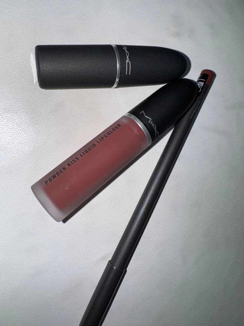 MAC リキッドリップ & 口紅 & リップライナー セット