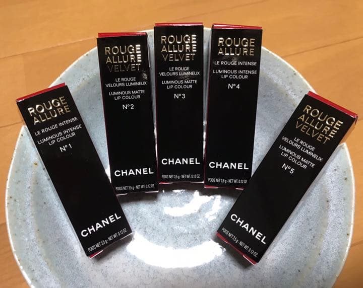 シャネル ルージュ アリュールN°1～5  5本セット
