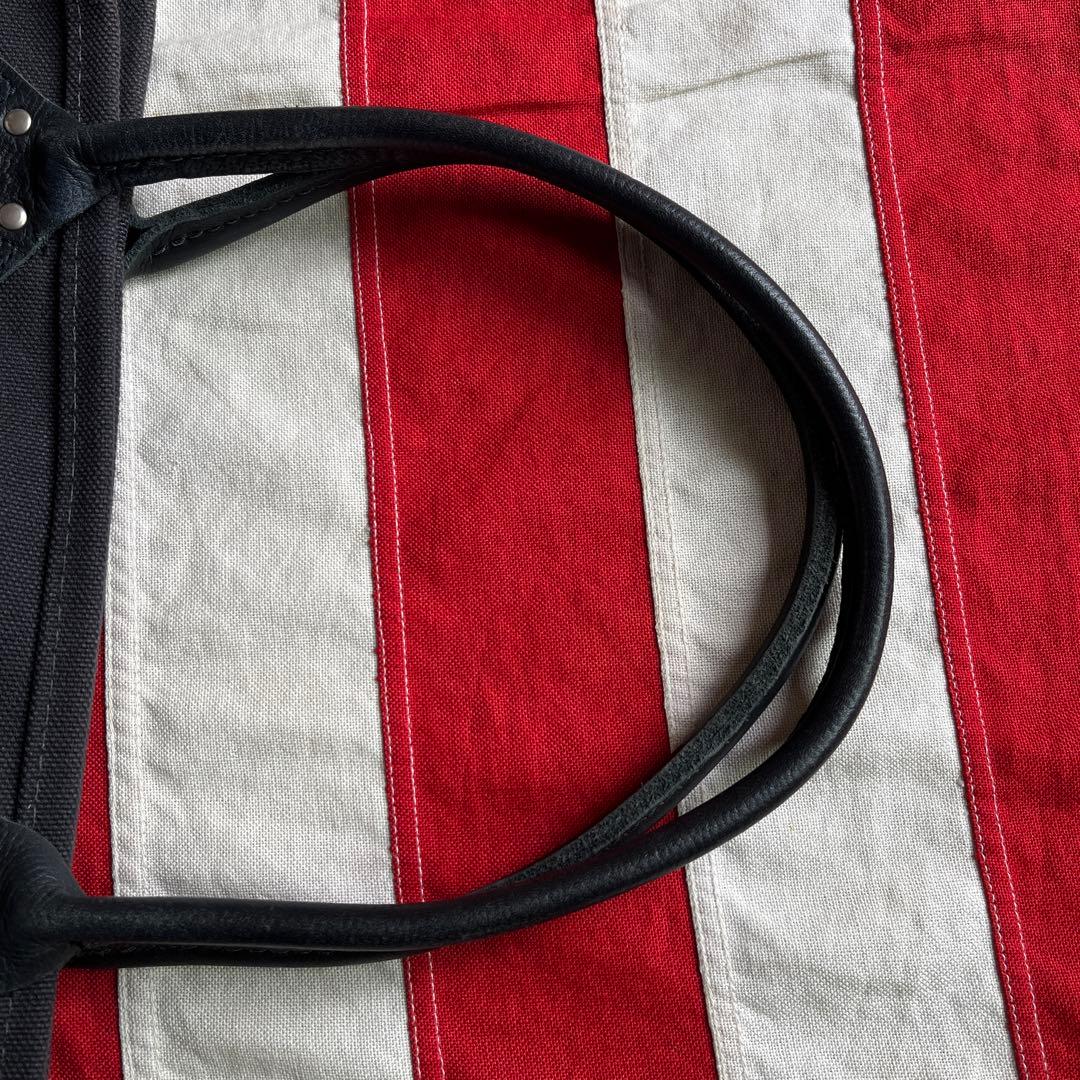 L.L.Bean BOTE AND TOTE レザーハンドル オールブラック M