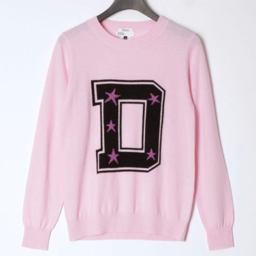 ダブルスタンダードクロージング　カシミヤ 100 セーター ピンク