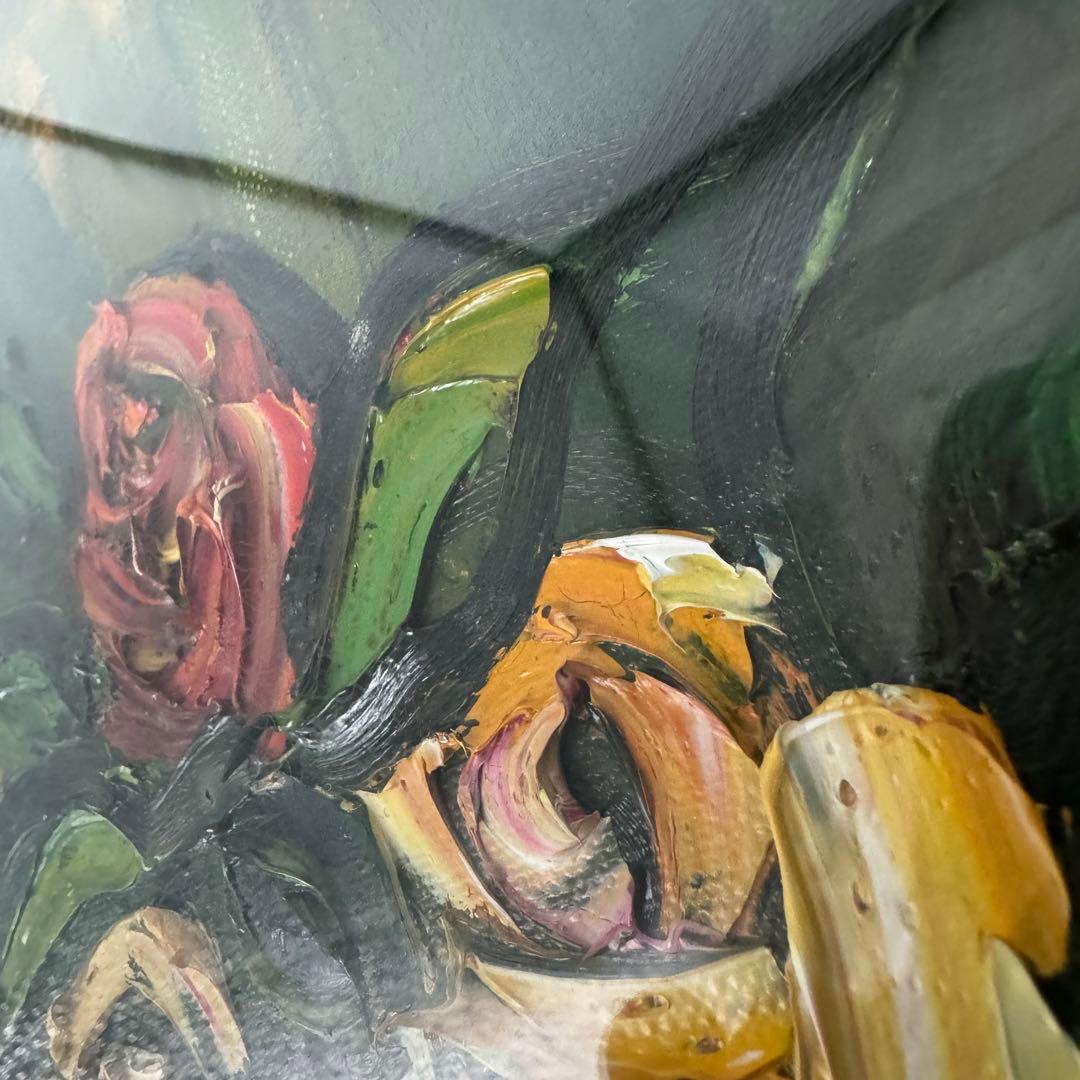 絵画作家 湯浅洋子さんの油彩画【薔薇】ばら - メルカリ