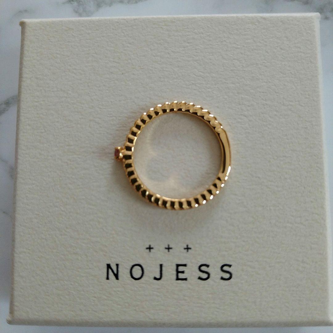 極美品 NOJESS K10 YG ピンクトルマリン リング 7号 未使用級 - メルカリ