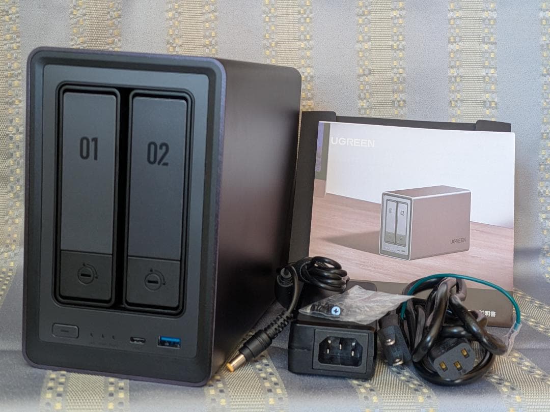 UGREEN NASync DXP2800 2ベイ 2TB 2.5インチHDD付