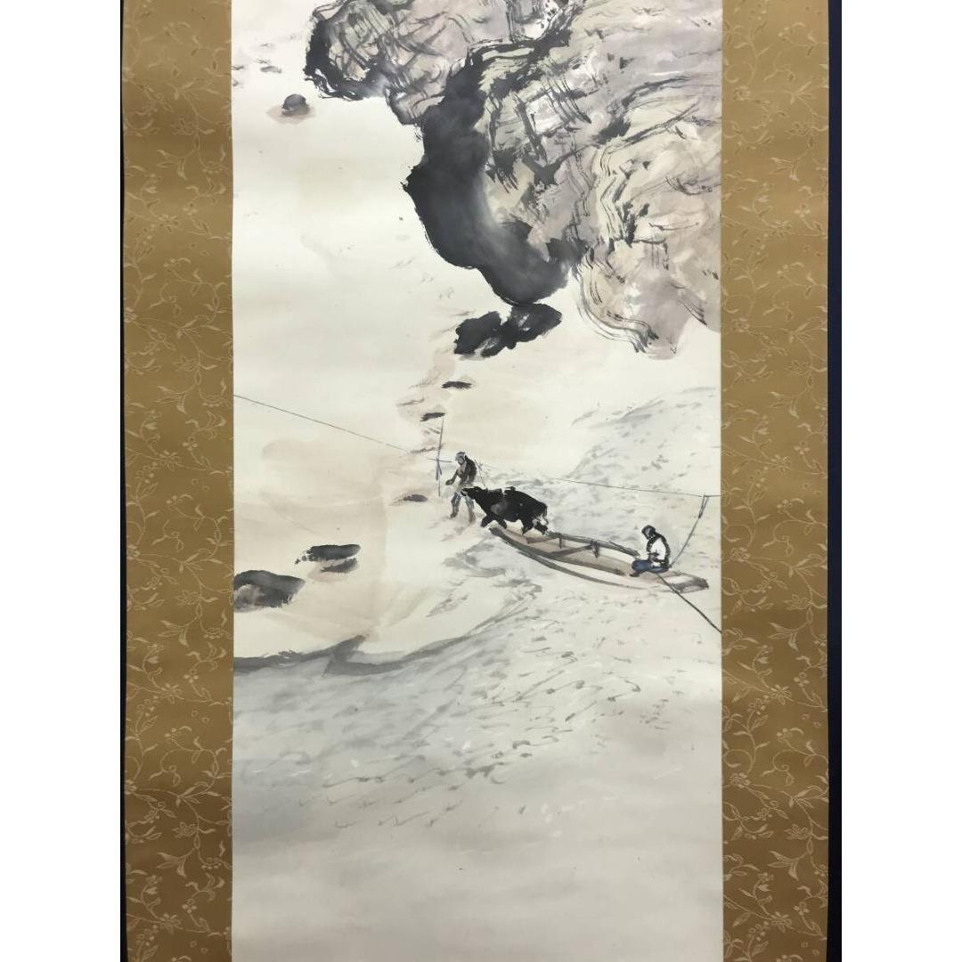 真作/小林松僊/梅林山水/梅花/早春の掛軸/掛軸/名家伝来/AK-890 - メルカリ