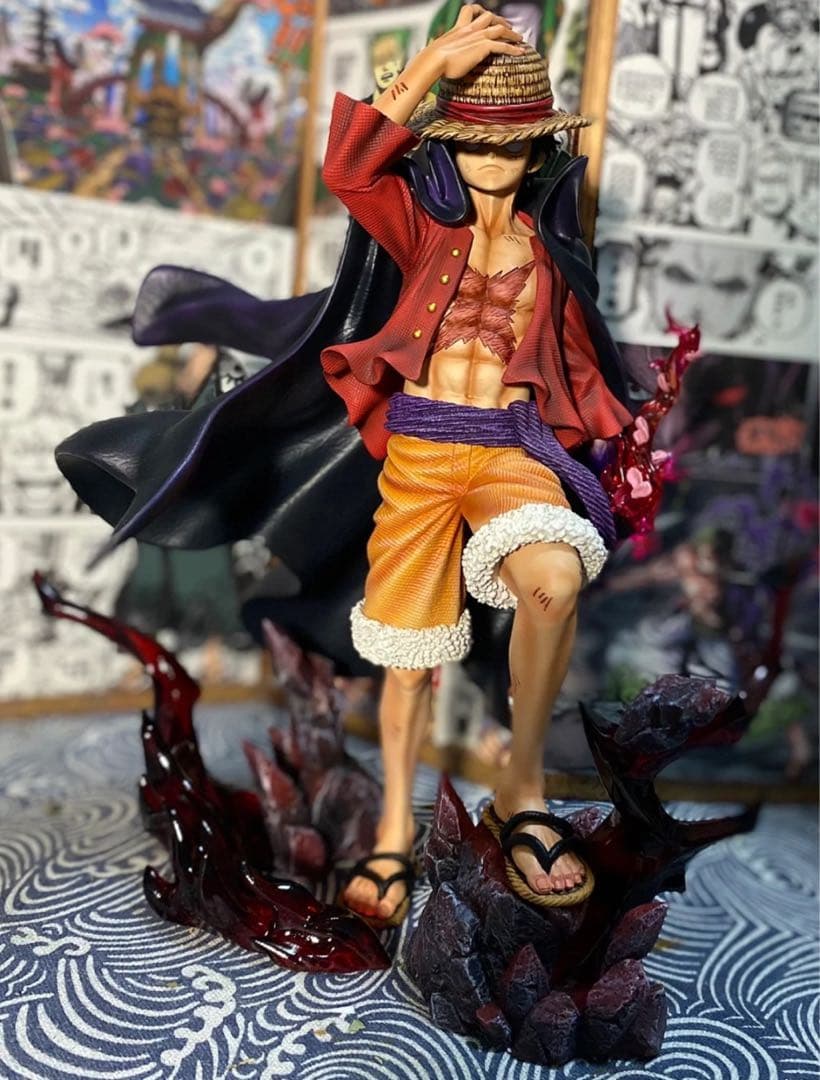 ワンピース LX-STUDIO 四皇 ルフィ フィギュア - メルカリ