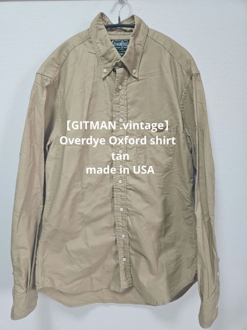 【GITMAN BRO. vintage】Overdye Oxfordshirt