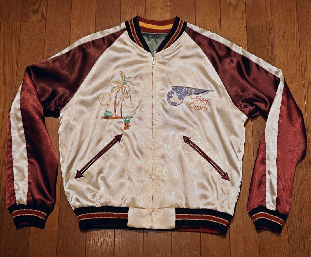 わ*き様 未使用　テーラー東洋　スカジャン　パンナム航空　ハワイ柄　インディアン