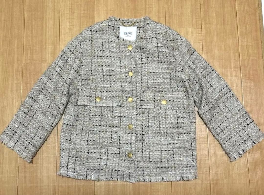 LESSAGE GIOLICA ラメツイードWIDEジャケット journal standard L'essage（ジャーナルスタンダードレサージュ）の