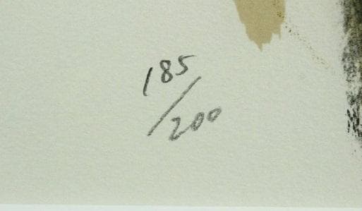 宮永岳彦 「黒い衣裳」 リトグラフ 直筆サイン 一枚の繪 タトウ箱