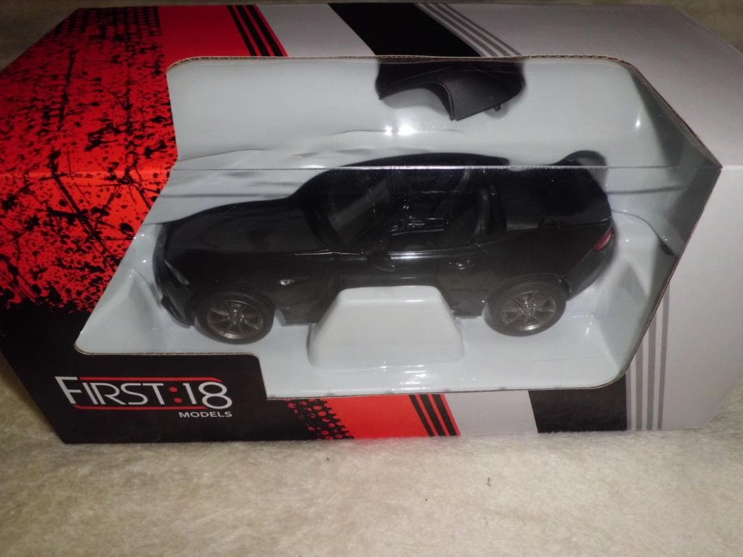 【開封品】ファースト18 1/18 マツダ ロードスター 2015 ブラック First18 1/18 マツダ ND ロードスター ジェットブラックマイカ