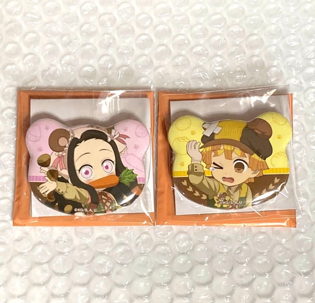 鬼滅の刃 実りの秋まつり 2025 ランダムくま缶バッジ 竈門禰豆子 我妻