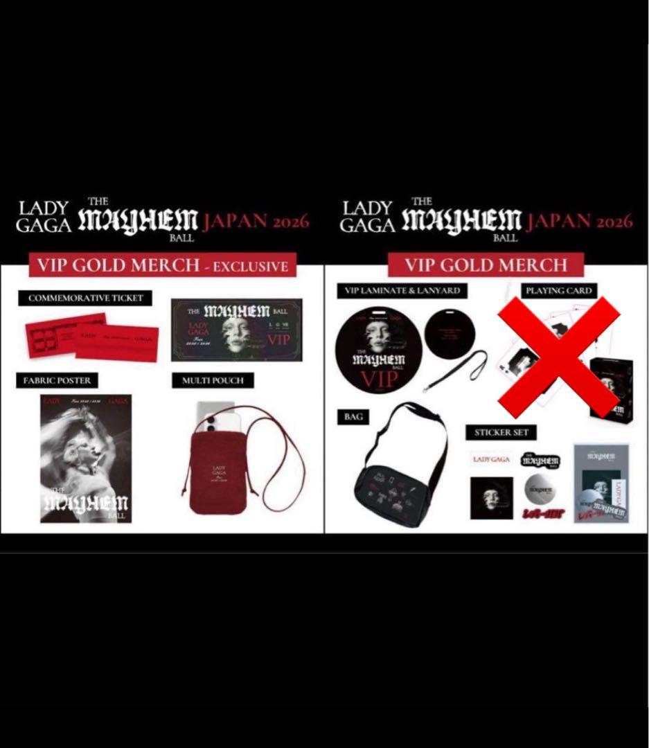 新品　LADY GAGA VIP GOLD グッズ セット