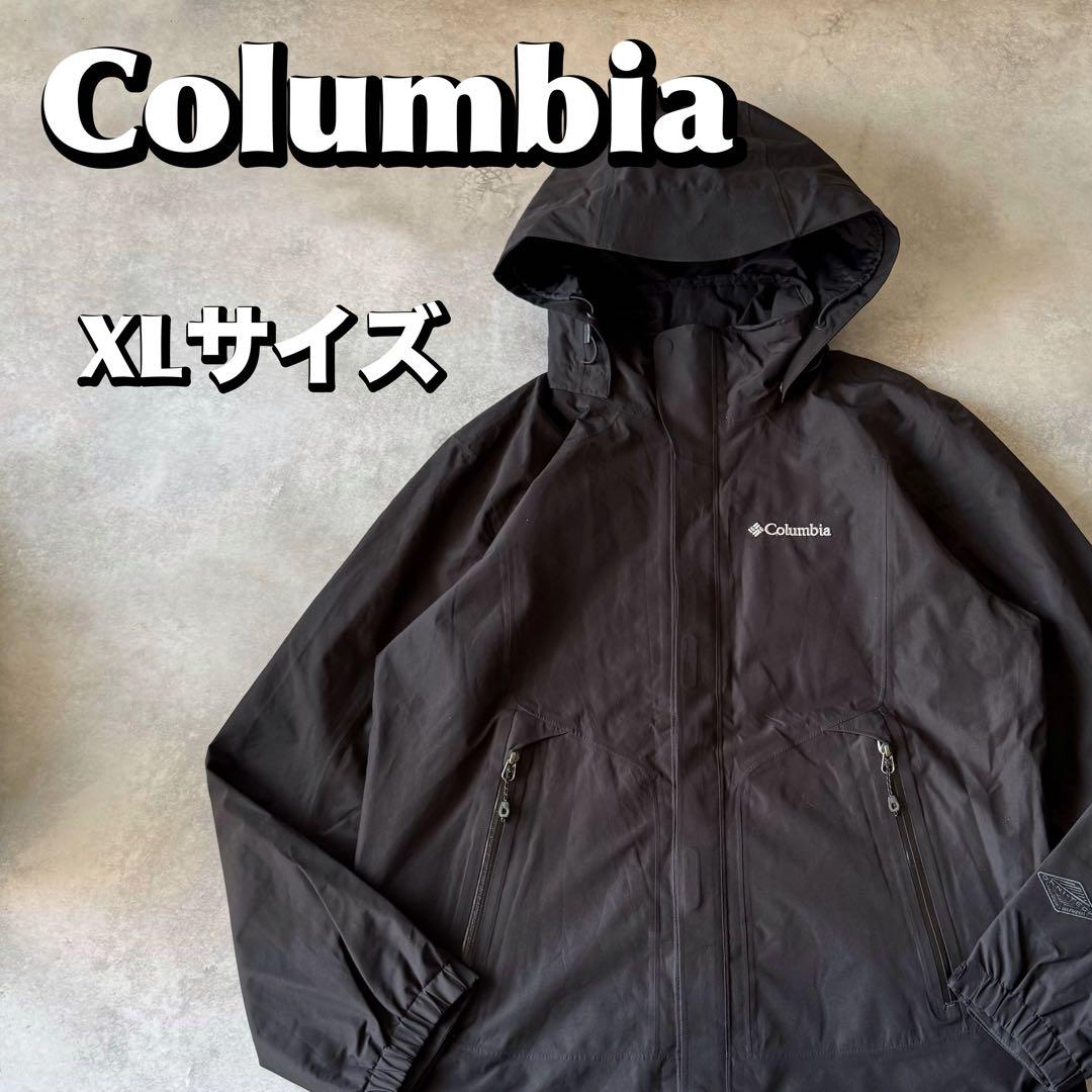Columbia コロンビア マウンテンパーカー ブラック XLサイズ - メルカリ