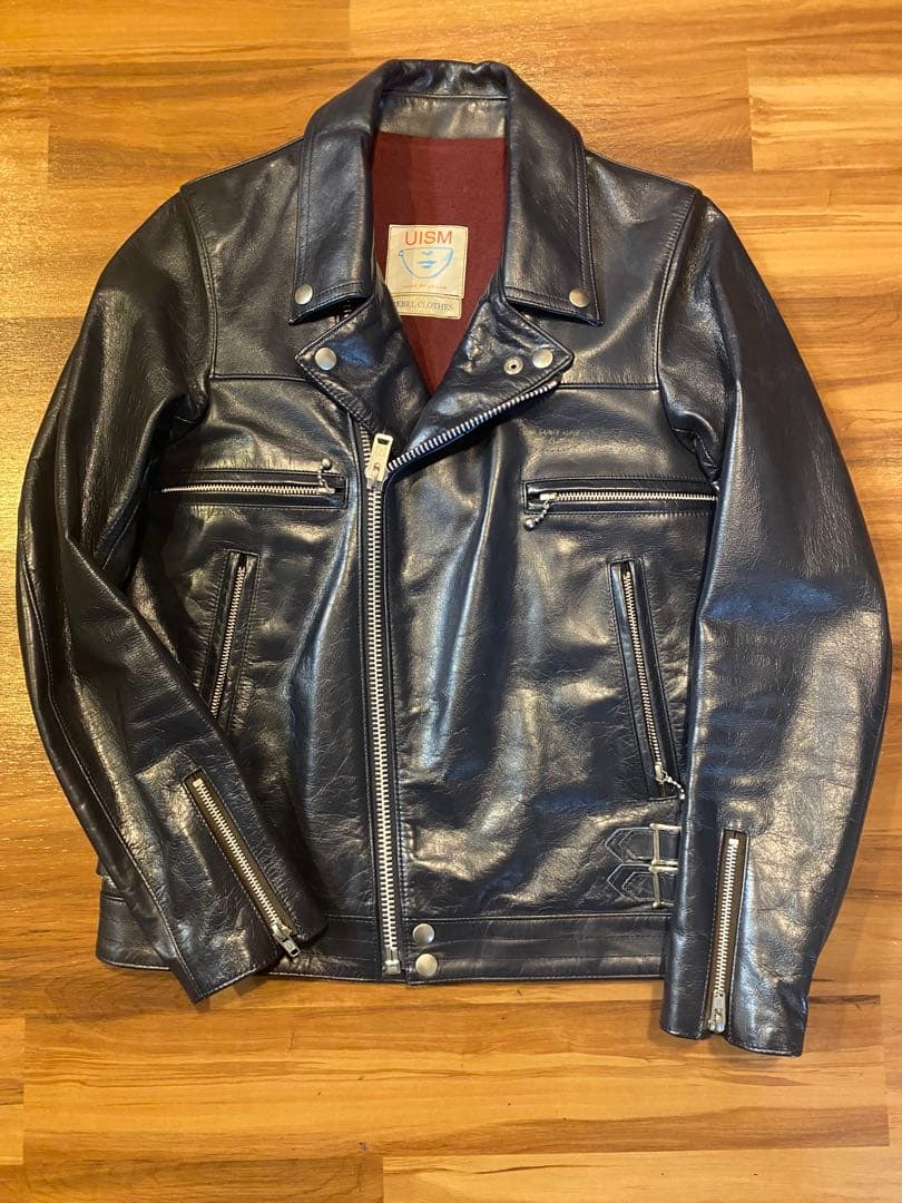 ダブルライダースジャケット アンダーカバー　ネイビー