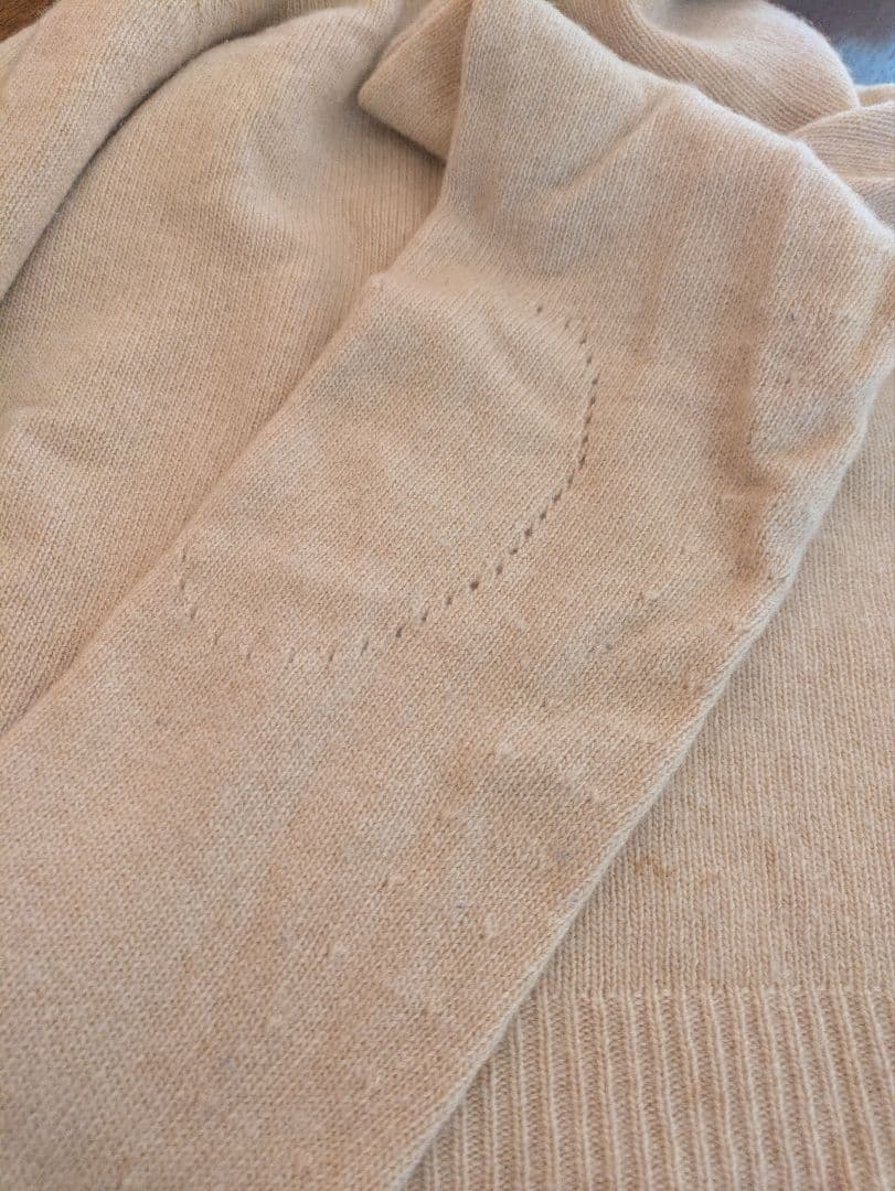 Max Mara ベージュ タートルネックニット Lサイズ