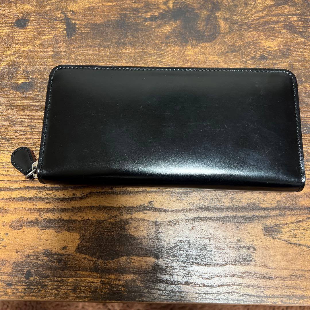 美品　GANZO ガンゾ　長財布　ラウンドファスナー おまけ付き