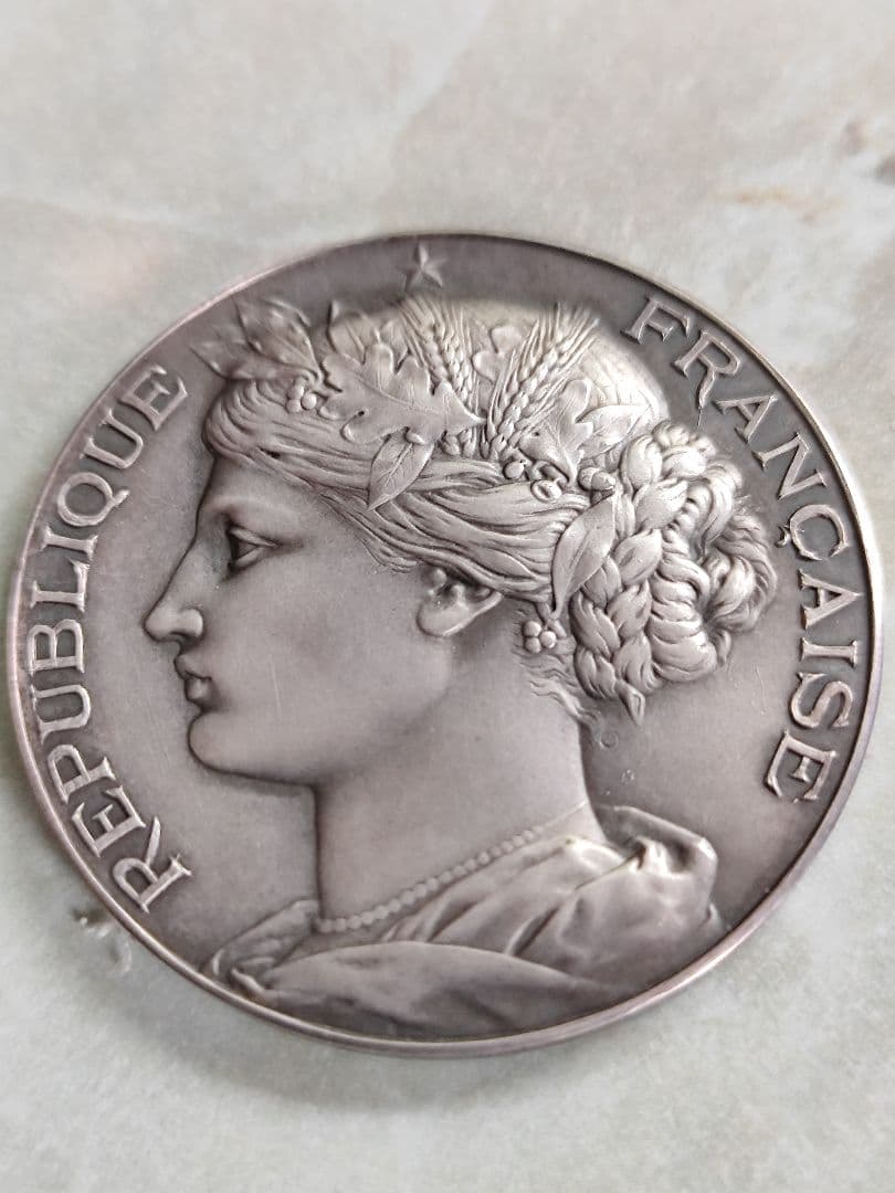 【超レア】1880's フランス マリアンヌ シルバー 銀メダル