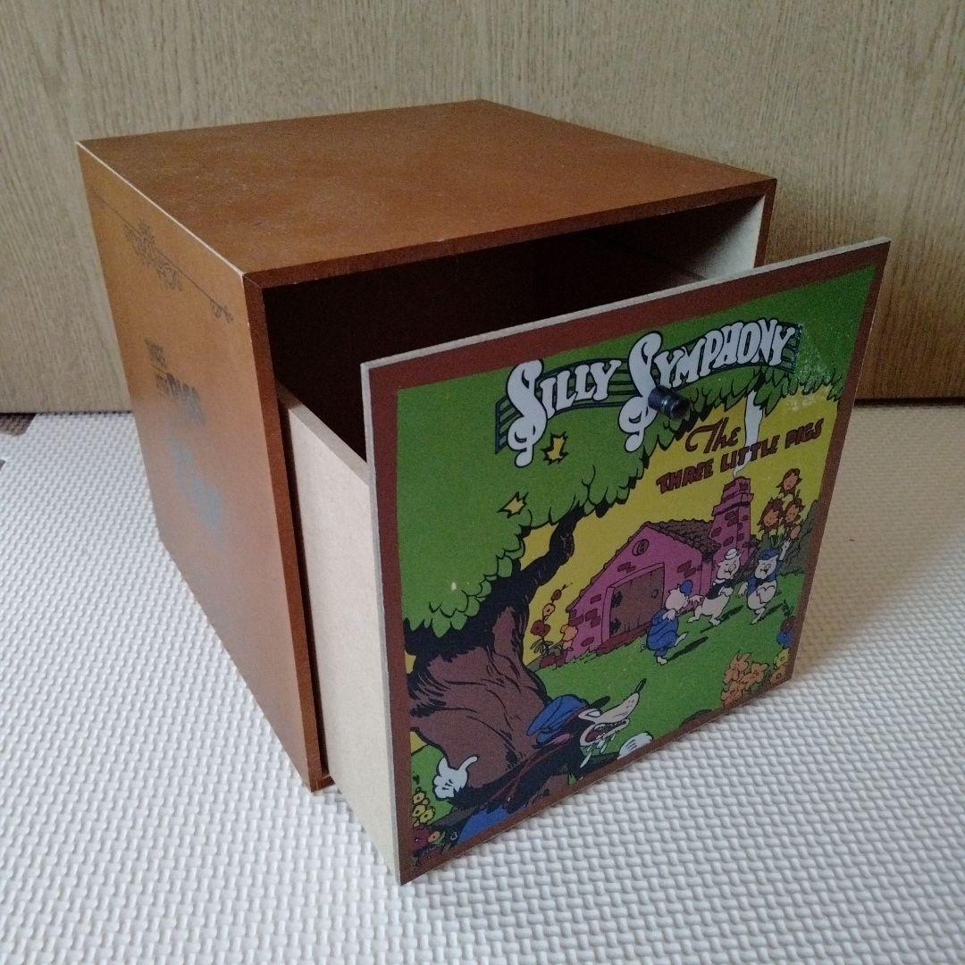 レア！　Disney　3びきのこぶた　引き出しボックス　1つ　レトロディズニー