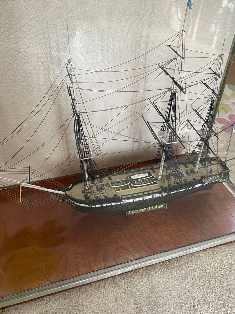 （地域限定）USS Constitution ヴィンテージハンドメイド　模型船