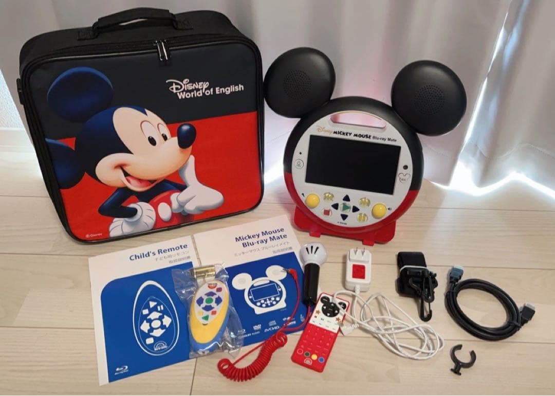 DWE ブルーレイメイト 子ども用リモコン ディズニー英語 ミッキー ミニー