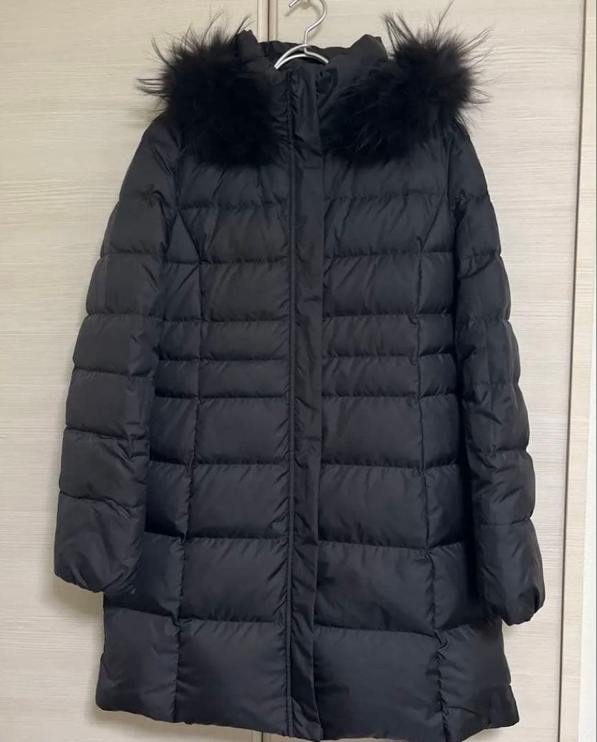 INDIVI ダウンコート 40 インディヴィL ブラック3way Aライン美品