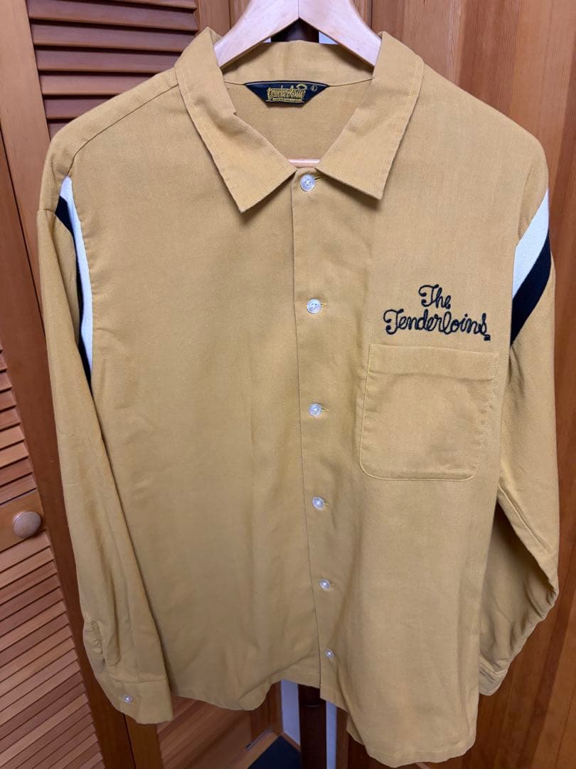 テンダーロイン ボーリングシャツ　マスタード　Lサイズ