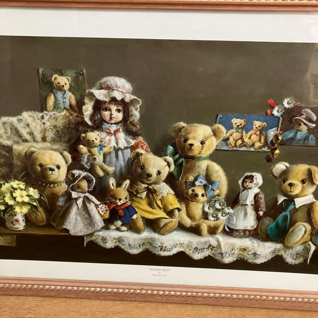 デボラ・ジョーンズ テディベア 額絵